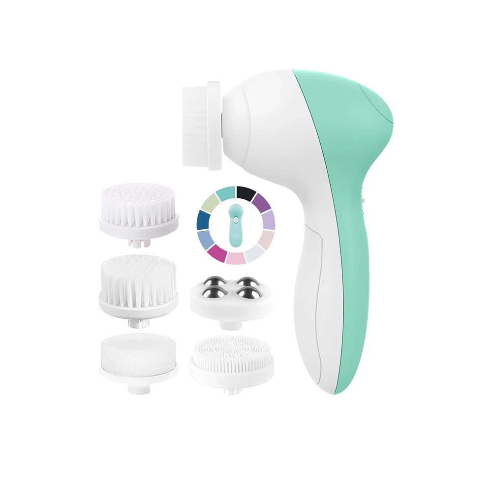 Facial Cleansing Brush 5 in 1 Electric Face Scrubber