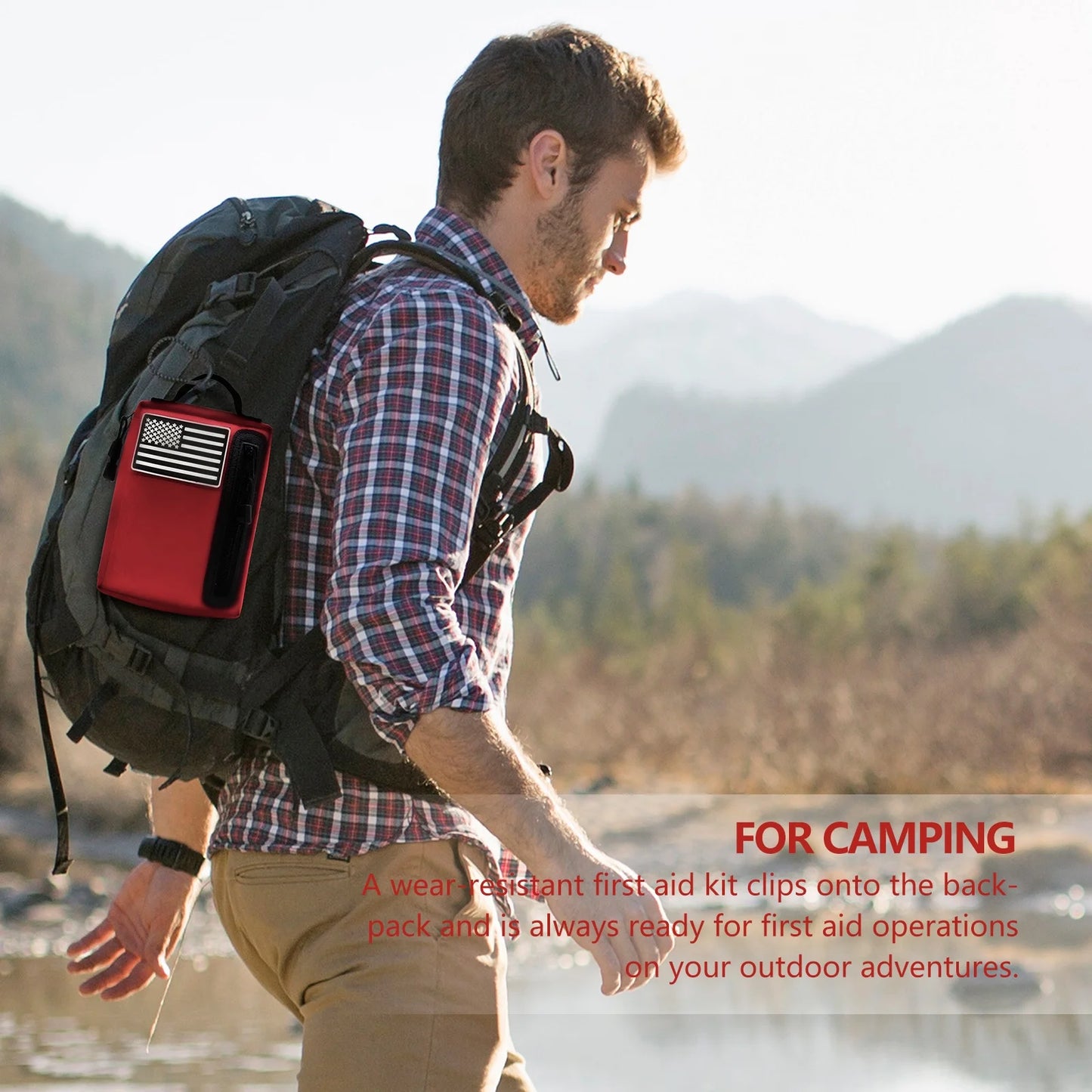 KITGO First Aid Kits, Premium Emergency Kits, Compartments for Home, Office, 103 Piece Set