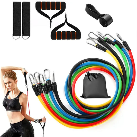 11Pcs Resistance Bands Set Home Gym Workout System