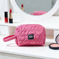 Fashion Portable Cosmetic Bag Rose Red Makeup Case